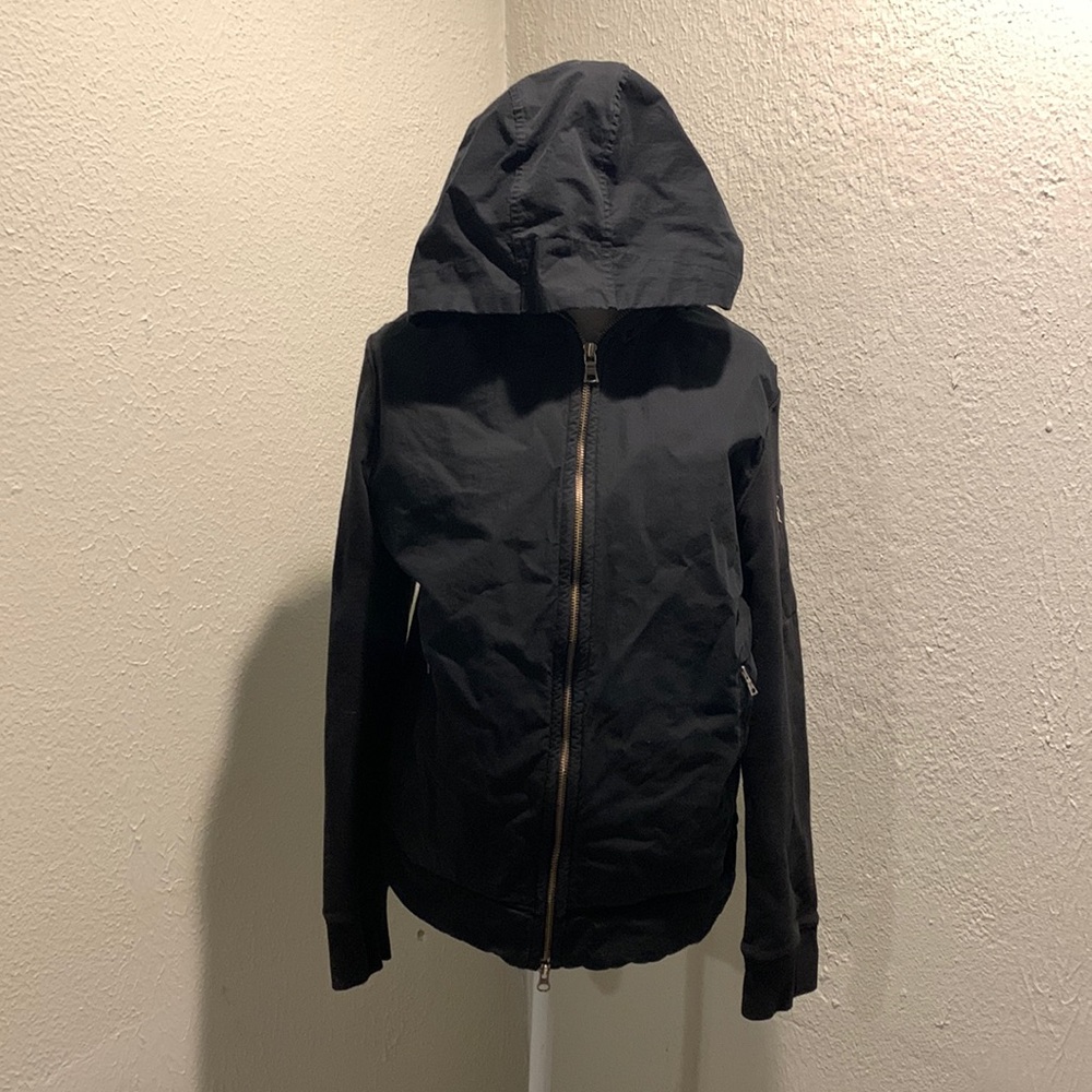 Mens black banana republic full zip jacket size medium